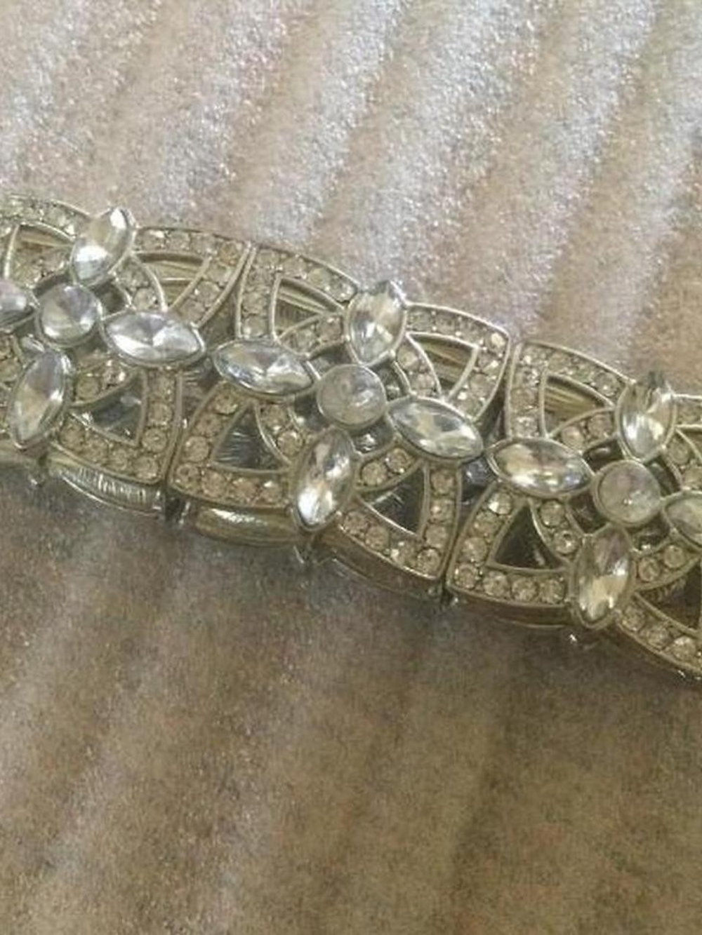 Chunky Rhinestone Stretch Bracelet